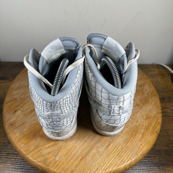 Nike iD Dunk Sky Hi Hidden Wedge Gray Snake Shoes Women's Size 7.5 747283-995 - Picture 4 of 9